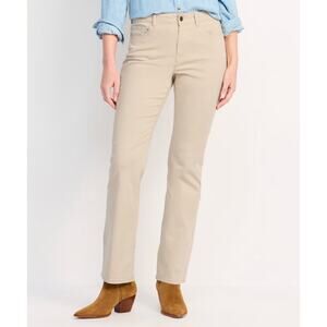 Flag & Anthem Isabella Bootcut Chino Pant Khaki Size 6/28 NEW High-Rise
